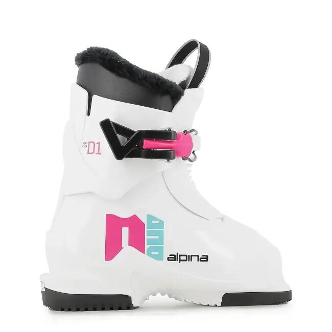 Buty narciarskie ALPINA Duo 1 GIRL, Biały, Dziecięce