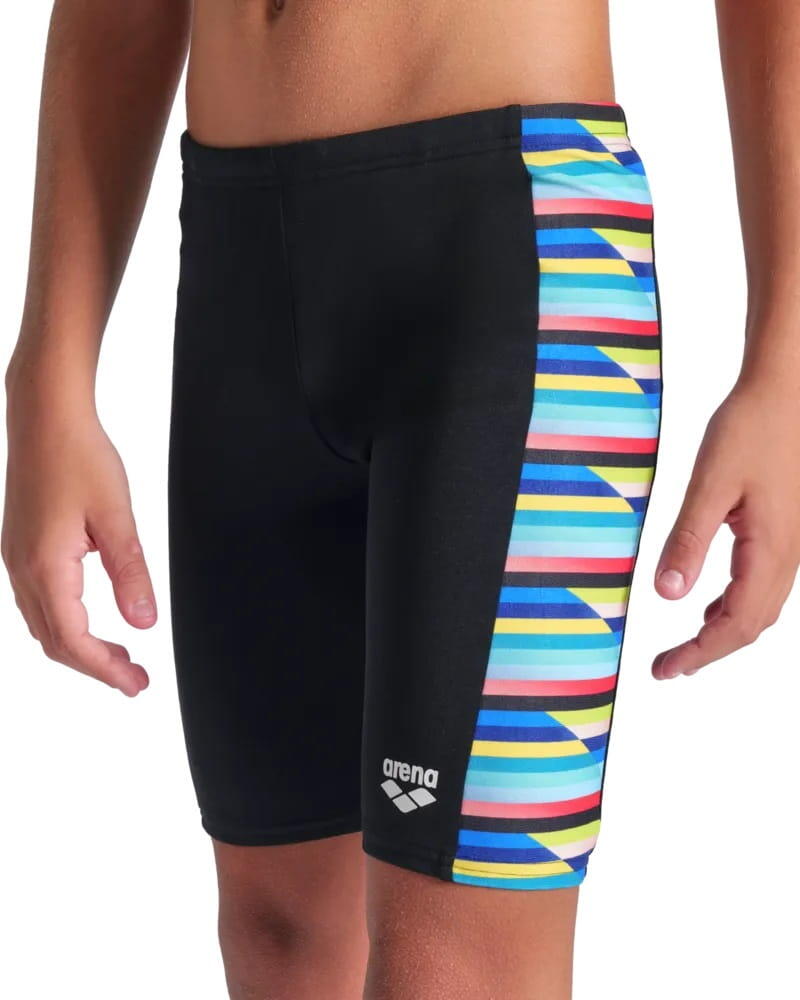 Spodenki do pływania Arena Stripe czarne - jammery