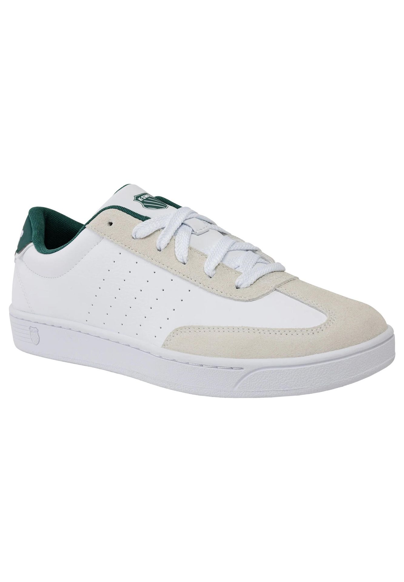 Sneakersy męskie K-swiss COURT BALBOA na co dzień białe (04735-168-M)