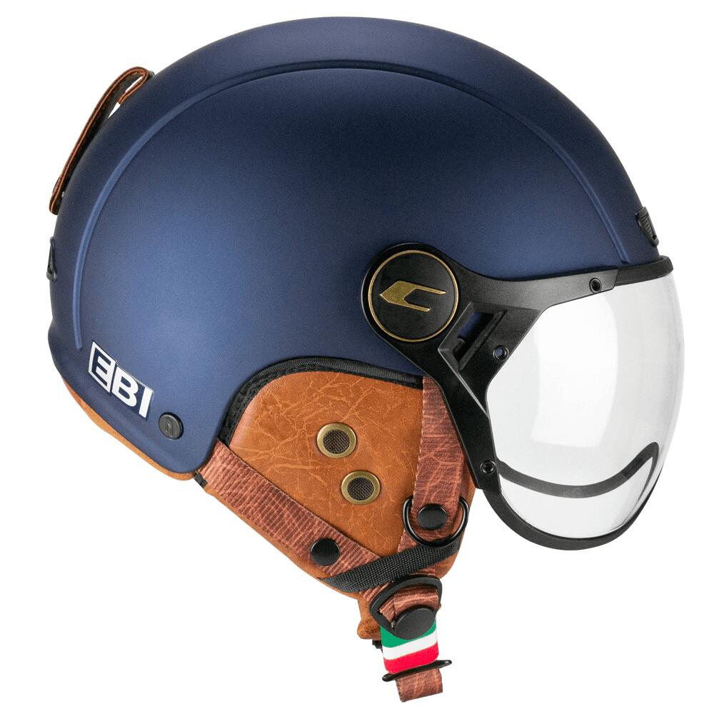Zatwierdzony narciarski kask rowerowy CGM 801V EBI VINTAGE satynowy niebieski rozmiar M