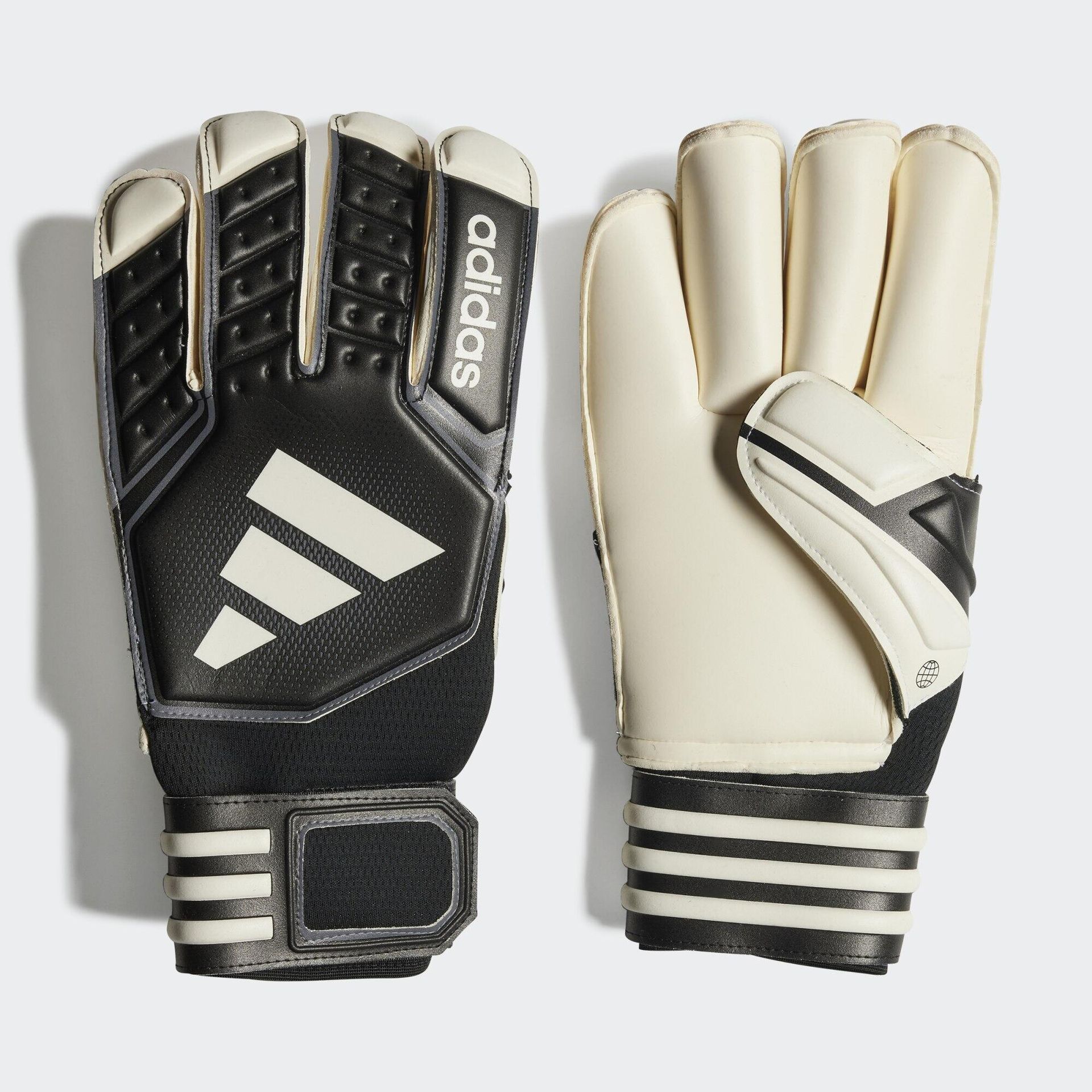 Rękawice bramkarskie adidas Tiro League czarno-białe HN5612-8,5