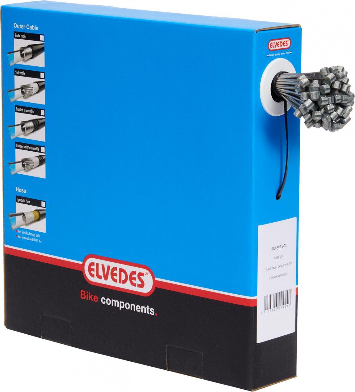 brake cable 1,5 mm-ss 2mtr tonnippel je 100 6426RVS-BOX