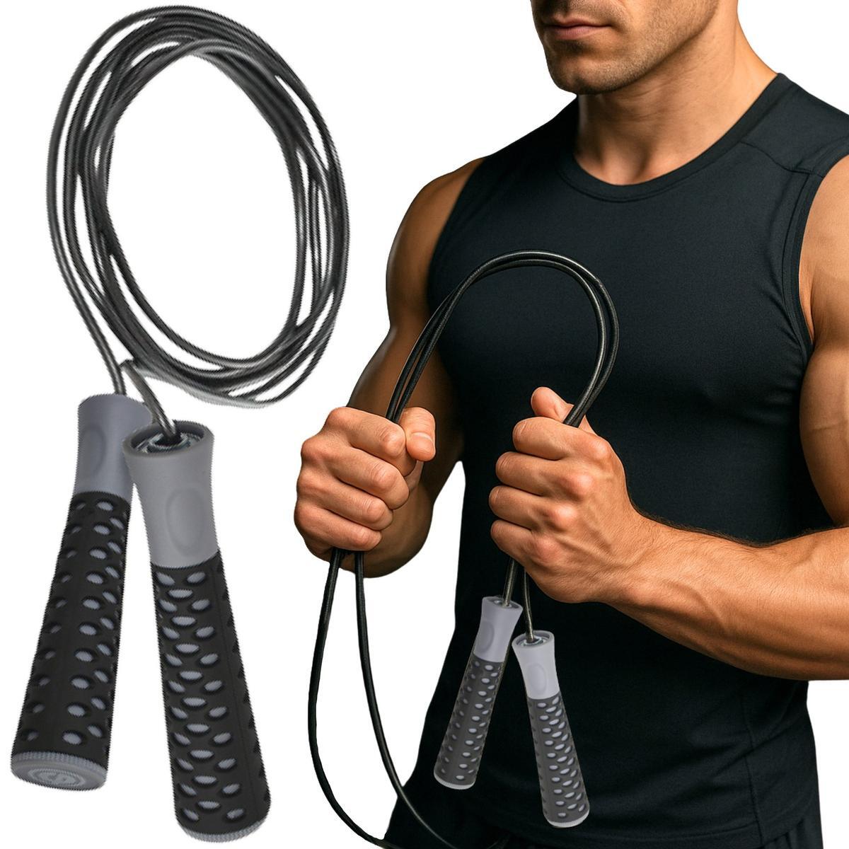 SKAKANKA FITNESS PVC 300CM RÓŻOWA ENERO FIT