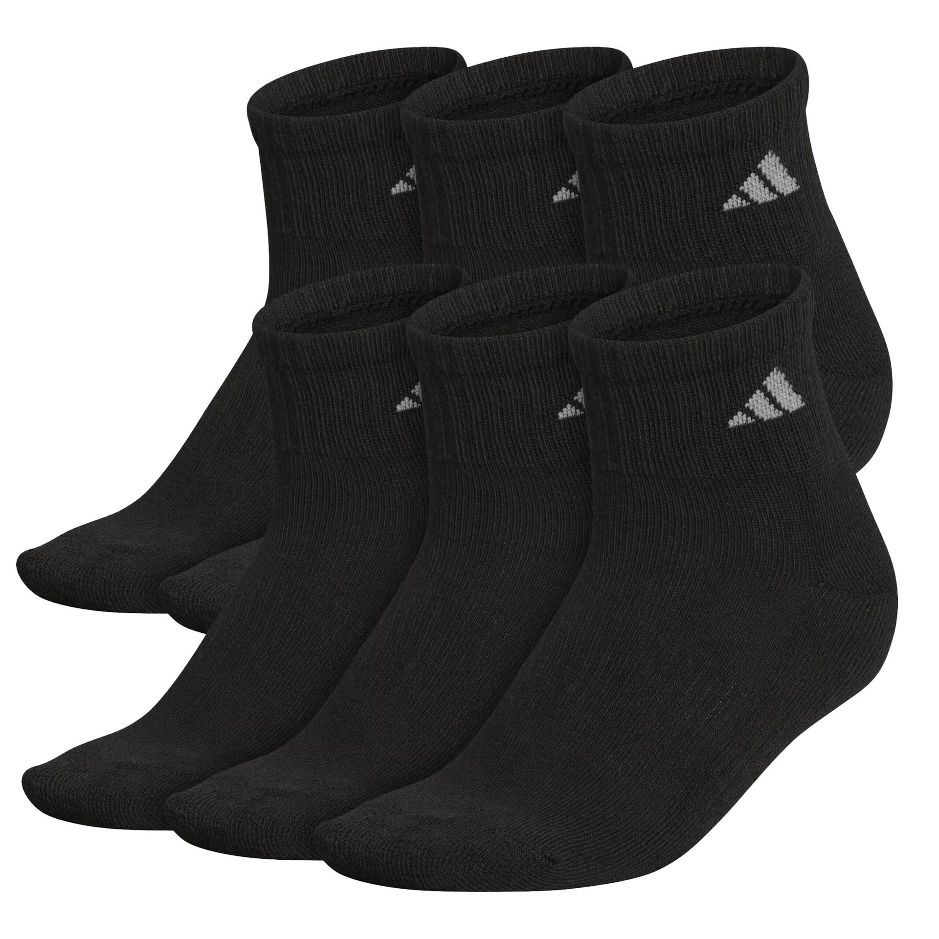 Adidas Performance cienkie skarpety sportowe, do kostek, 3 pary, czarny, 39-42 AA2321