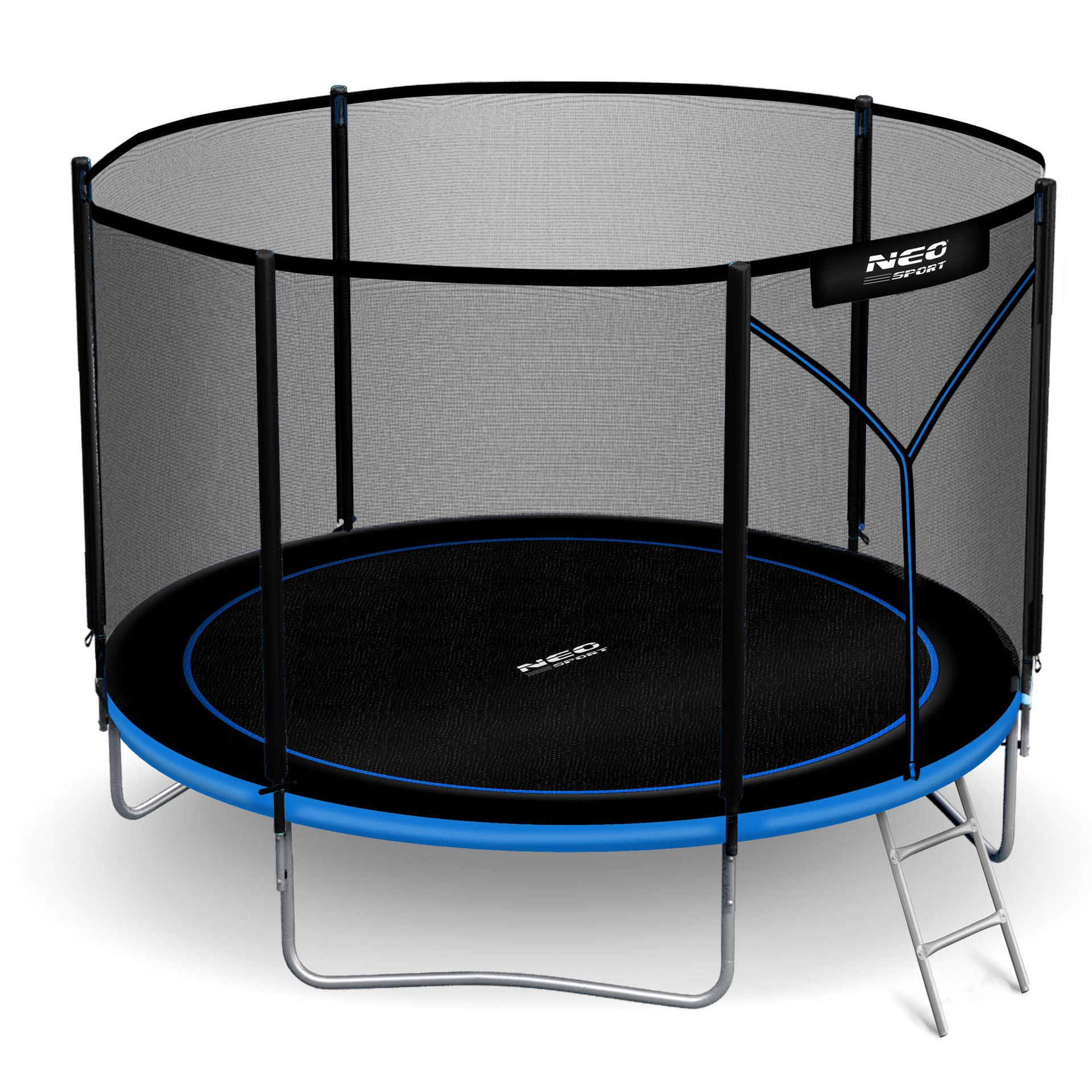 NeoSport Trampolina ogrodowa 8ft/252cm z siatką zewnętrzną i drabinką