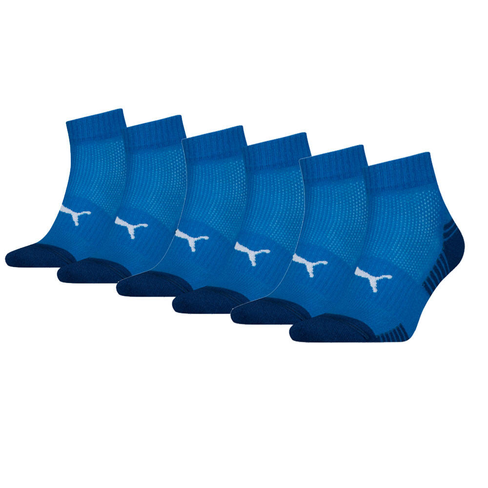 Skarpety Puma Sport Quarter Amortyzowane, 6 szt. Niebieskie