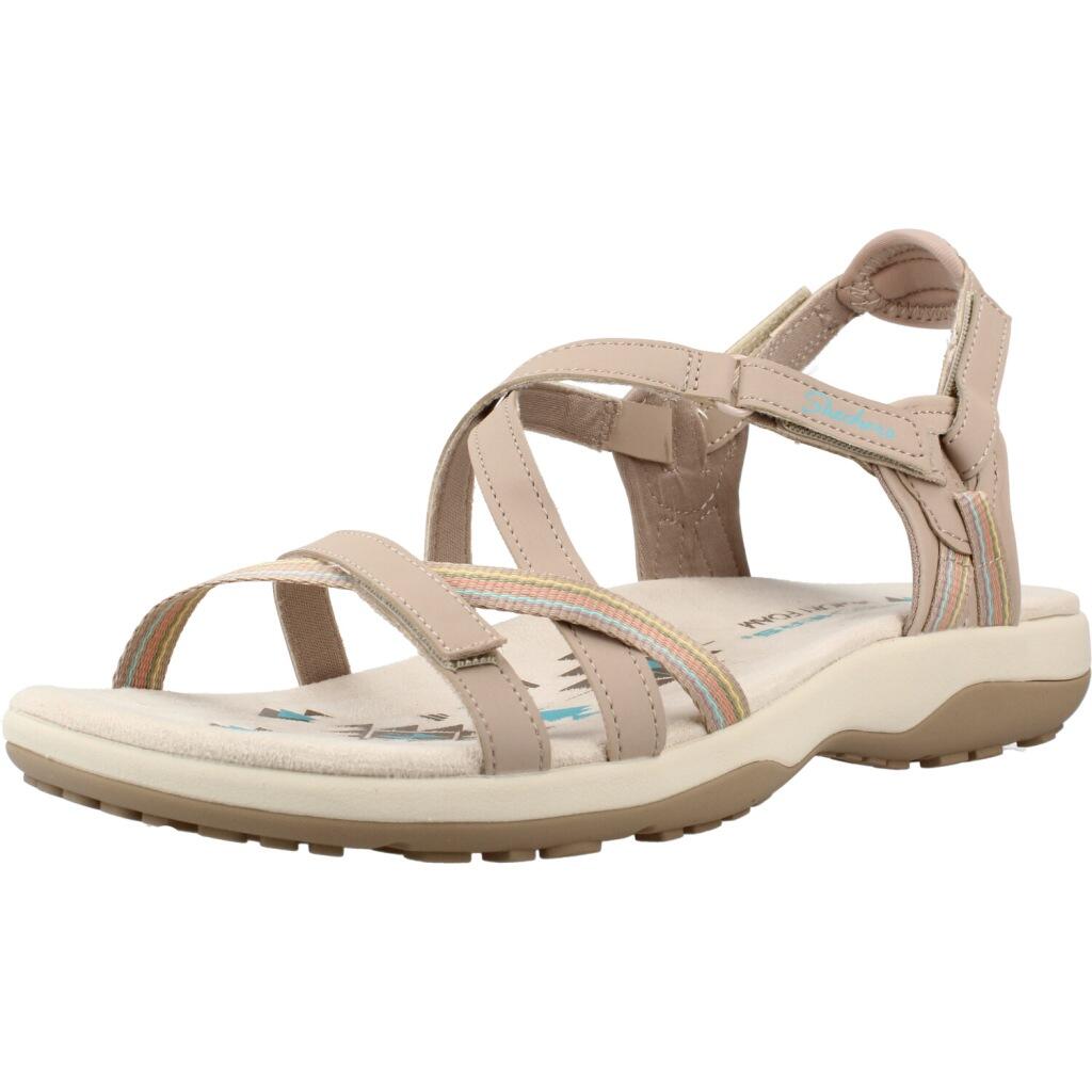 Sandały SKECHERS REGGAE SLIM SUN ARRAY Beżowy