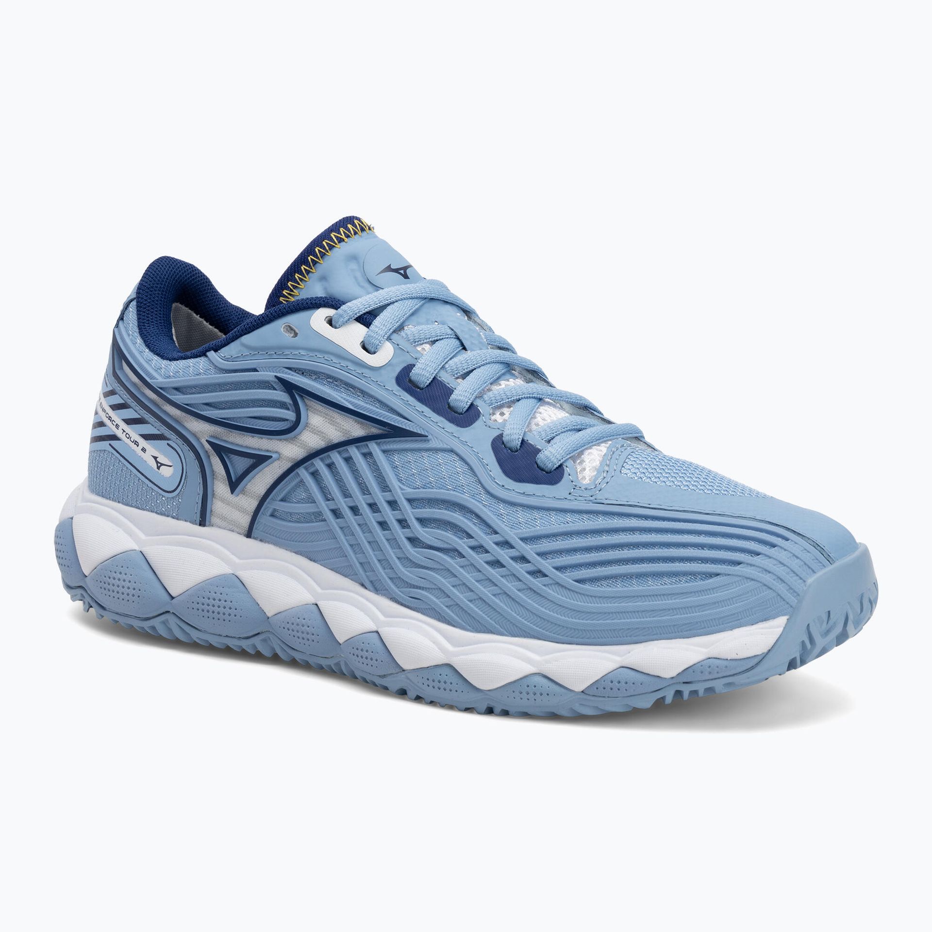 Damskie buty tenisowe Mizuno Wave Enforce Tour 2 CC W BelAirBlue/White EUR 40,5