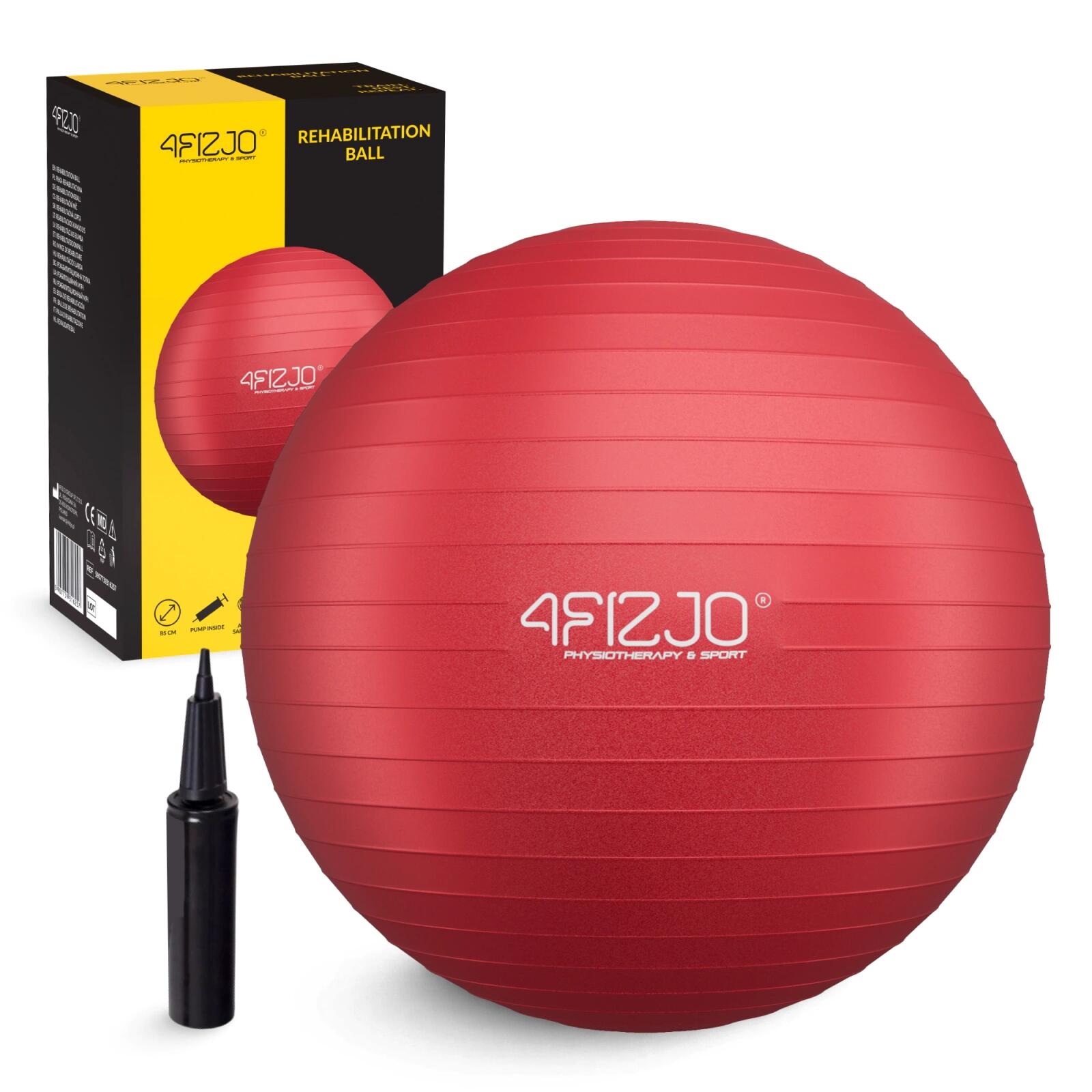 Piłka gimnastyczna rehabilitacyjna 4FIZJO - 85 cm ABS - różne kolory