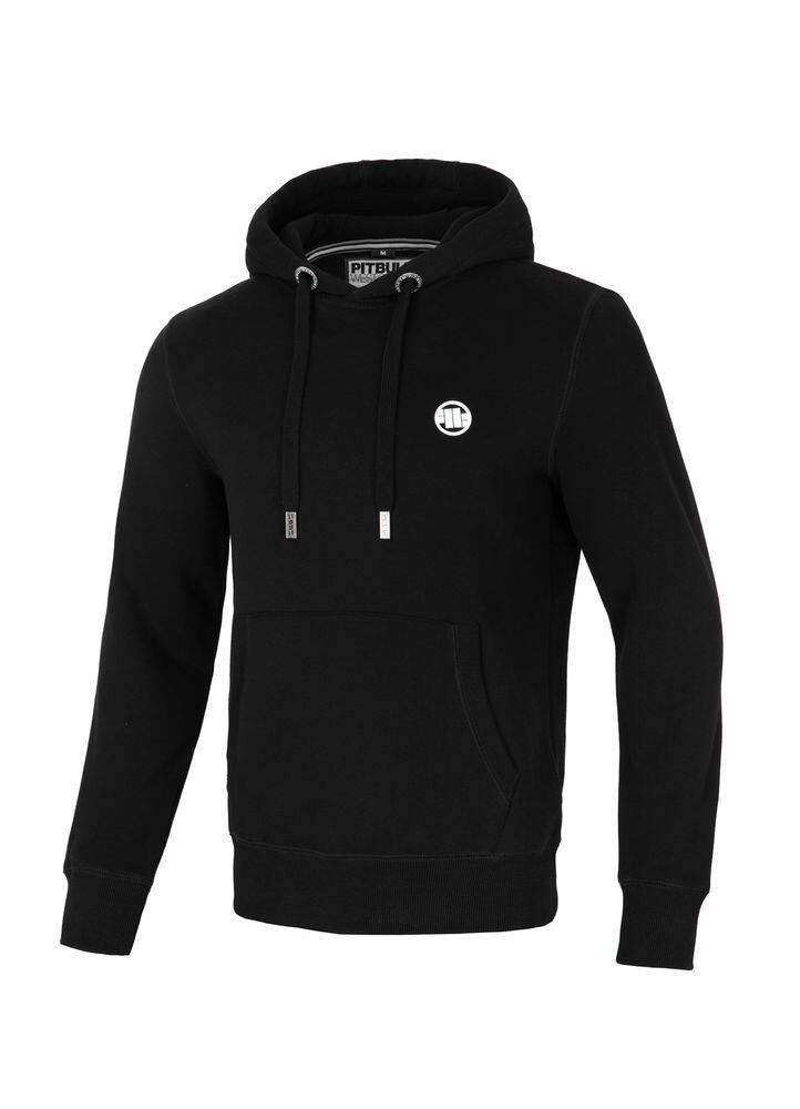 Bluza z kapturem Pit Bull New Brushed Fleece Group Small Logo '24 - Czarna S