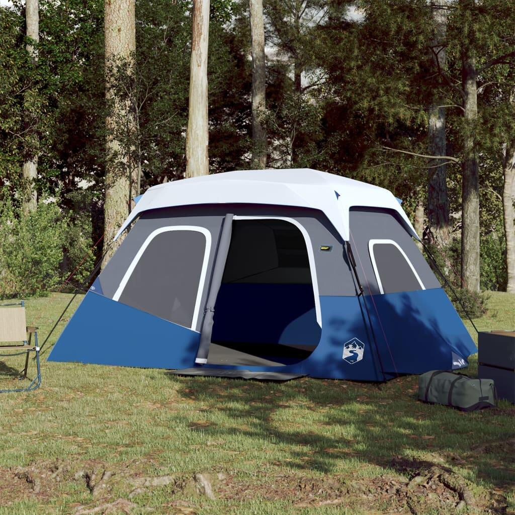 vidaXL Namiot turystyczny z LED, zielony, 344x282x212 cm