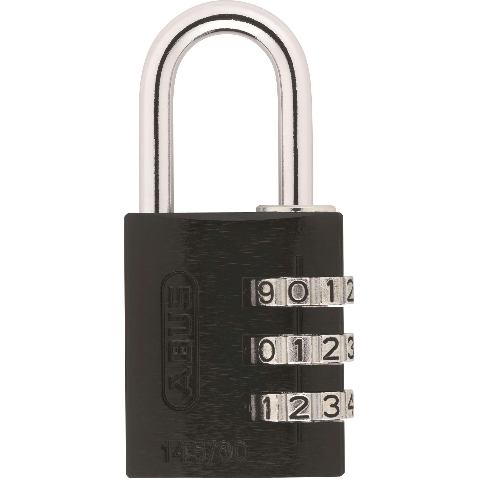 Abus ABUS 34601 145/30 Kłódka kombinowana, kolor czarny