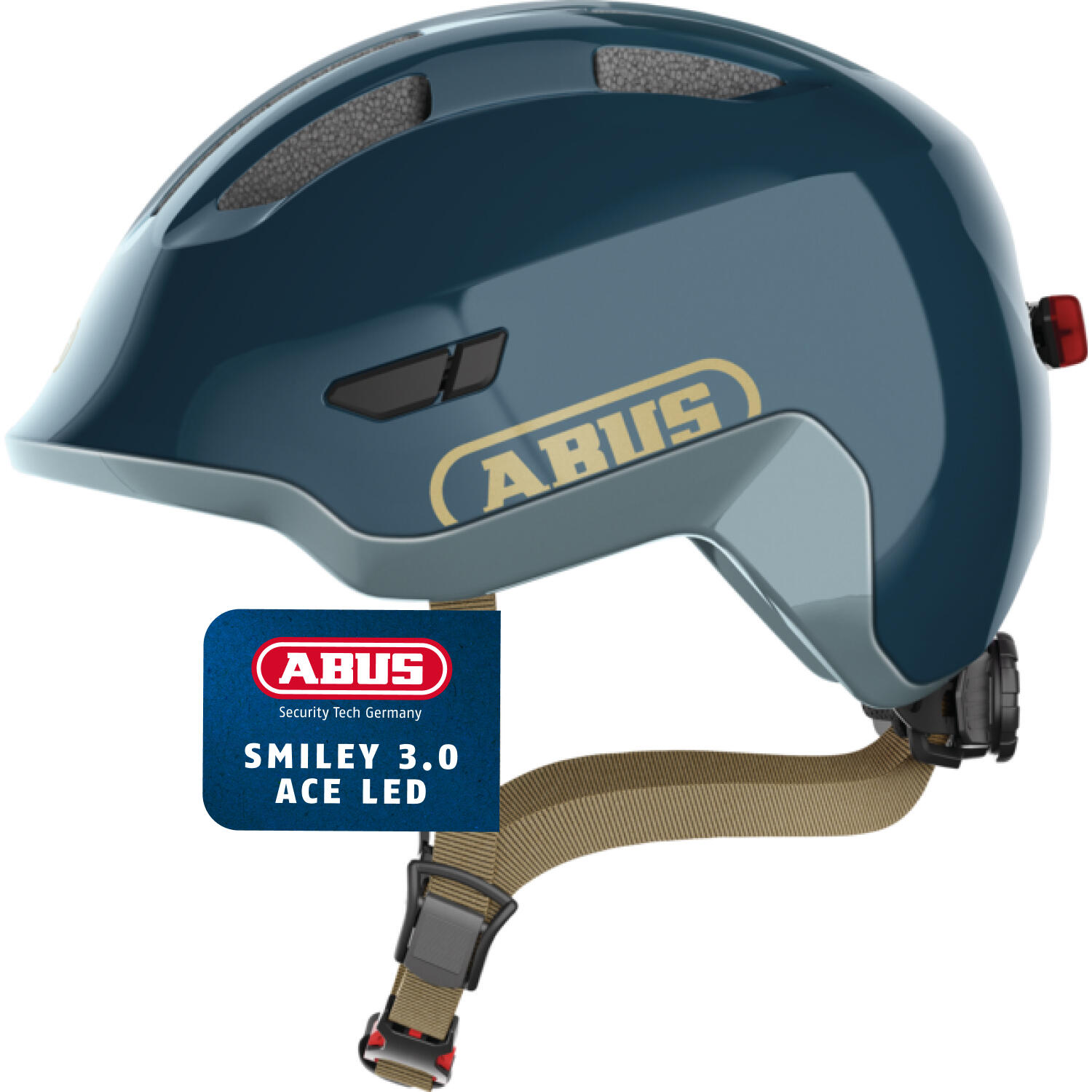 Abus Smiley 3.0 ACE LED Royal Blue S Dziecięcy kask rowerowy