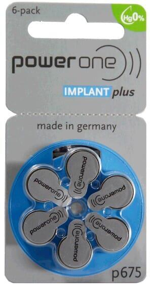 Varta BAT0278 Bateria do aparatów słuchowych Implant Plus Power One 675 6szt AP_75277