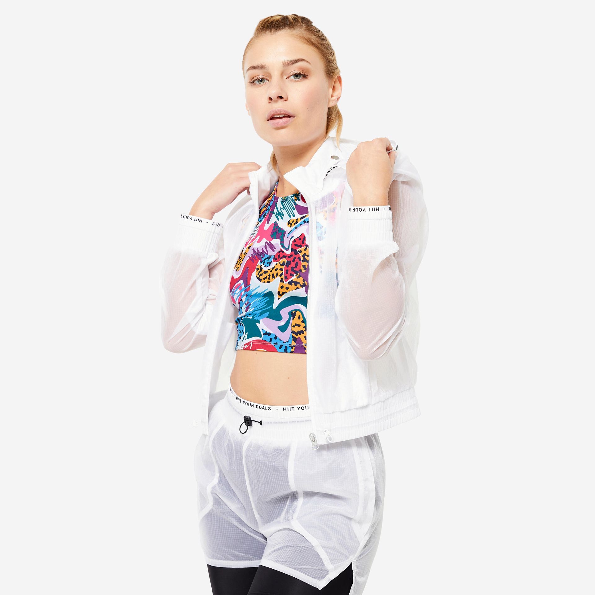 Bluza na zamek damska Domyos fitness