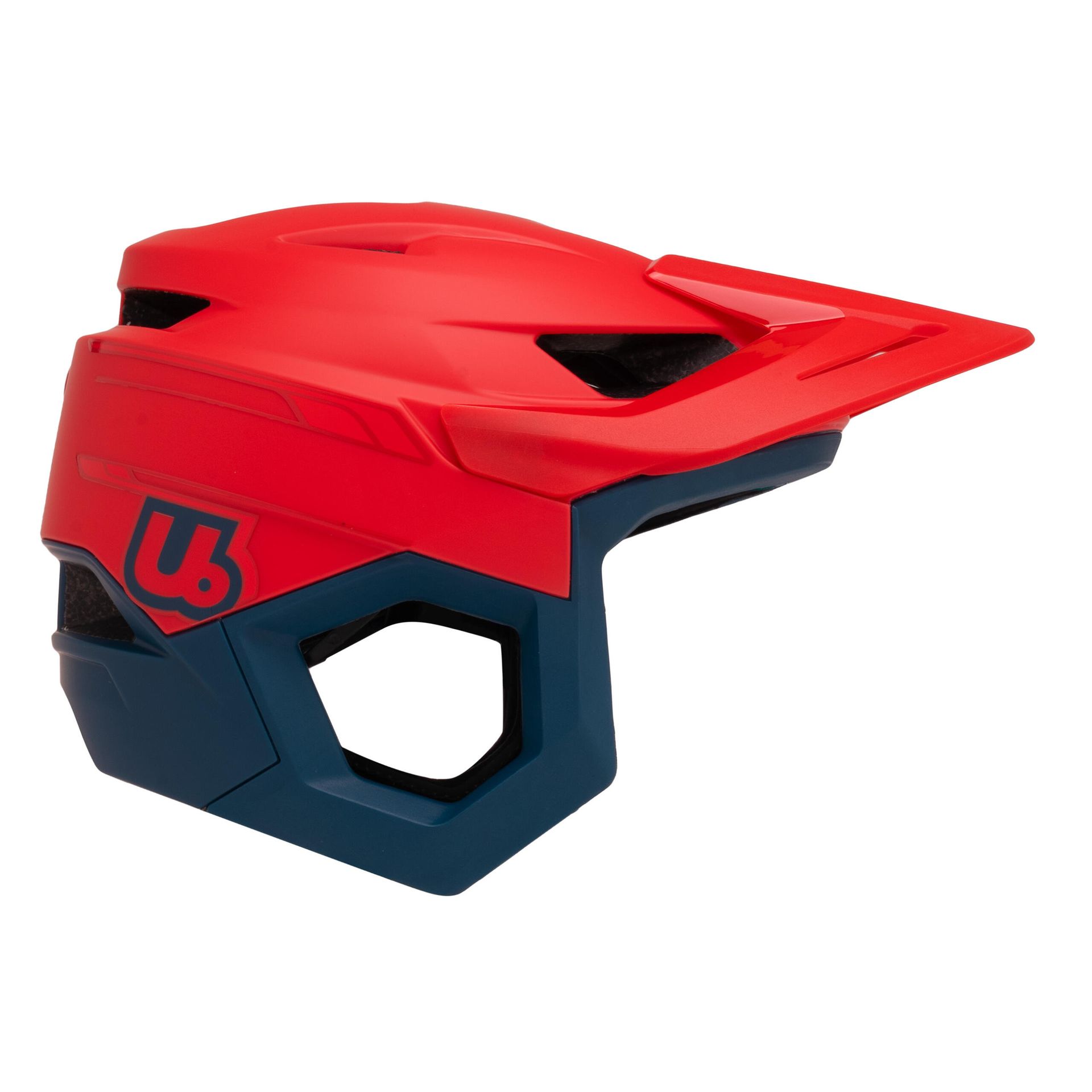Kask URGE BP Rascas - Neon Rush czerwony/niebieski - S/M
