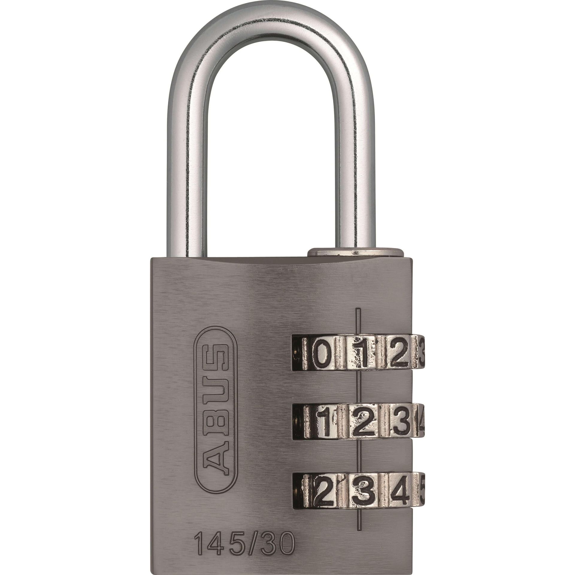 Abus 145/30 46585 tytanowa kłódka na szyfr, grubość pałąka 30 mm 14530TIT