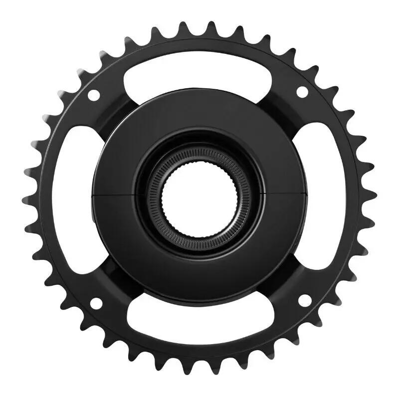 Shimano Shimano STEPS E6100 Zębatka rowerowa Cl: 46,5mm bez osłony łańcucha, black 38T 2020 Zębatki przednie do rowerów elektrycznych E-SMCRE61A8XL