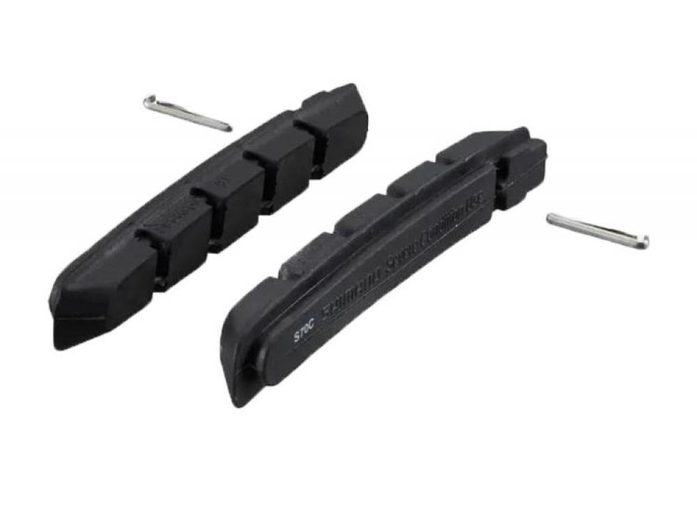 Shimano nakładki gumowe hamulcowe s70 °C cicha, zapewnia suchość 8A298030