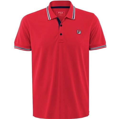 Fila ergometr górnej części ciała odzież Polo Button Piro Men, czerwony, XL FBM131110-500_Rot_XL