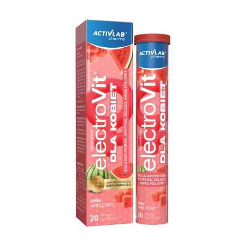 Activlab ElectroVit dla kobiet, smak arbuzowy, 20 tabletek musujących