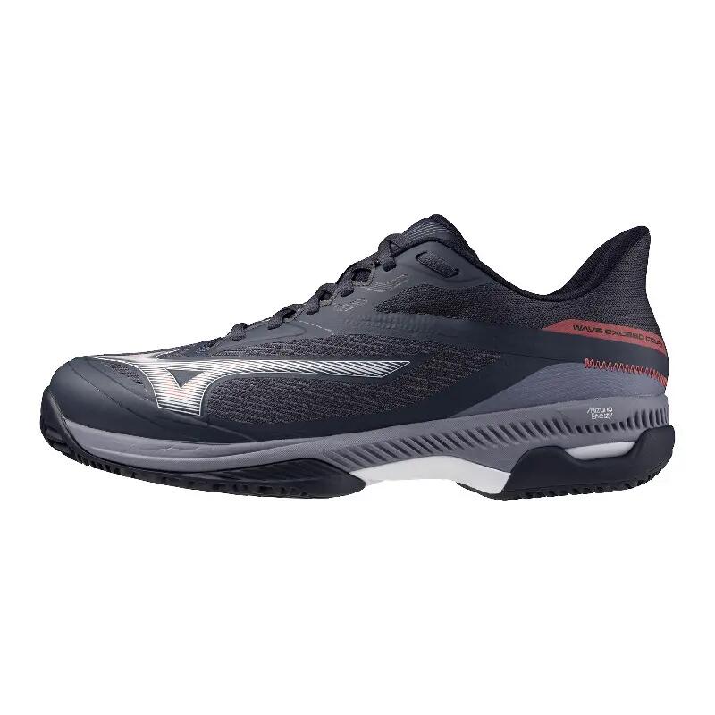 Męskie buty tenisowe Mizuno Wave Exceed Court Clay M White/Calypso Coral/Citrus EUR 44,5
