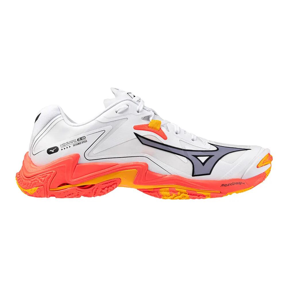 Buty do siatkówki Mizuno Wave Lightning Z8 white/fiery coral 2/citrus WYSYŁKA W 24H 30 DNI NA ZWROT