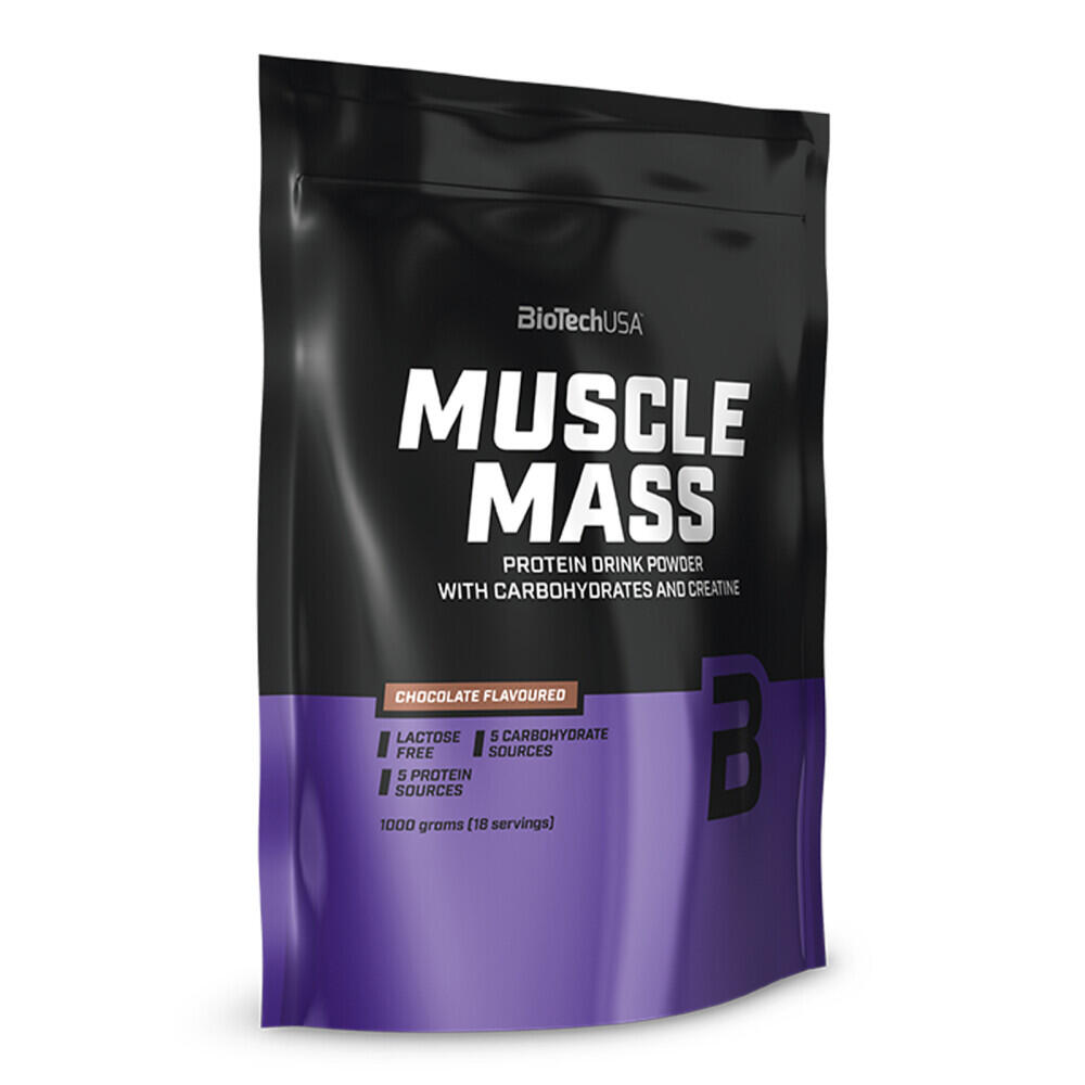 BioTech Muscle Mass 4000 g truskawka