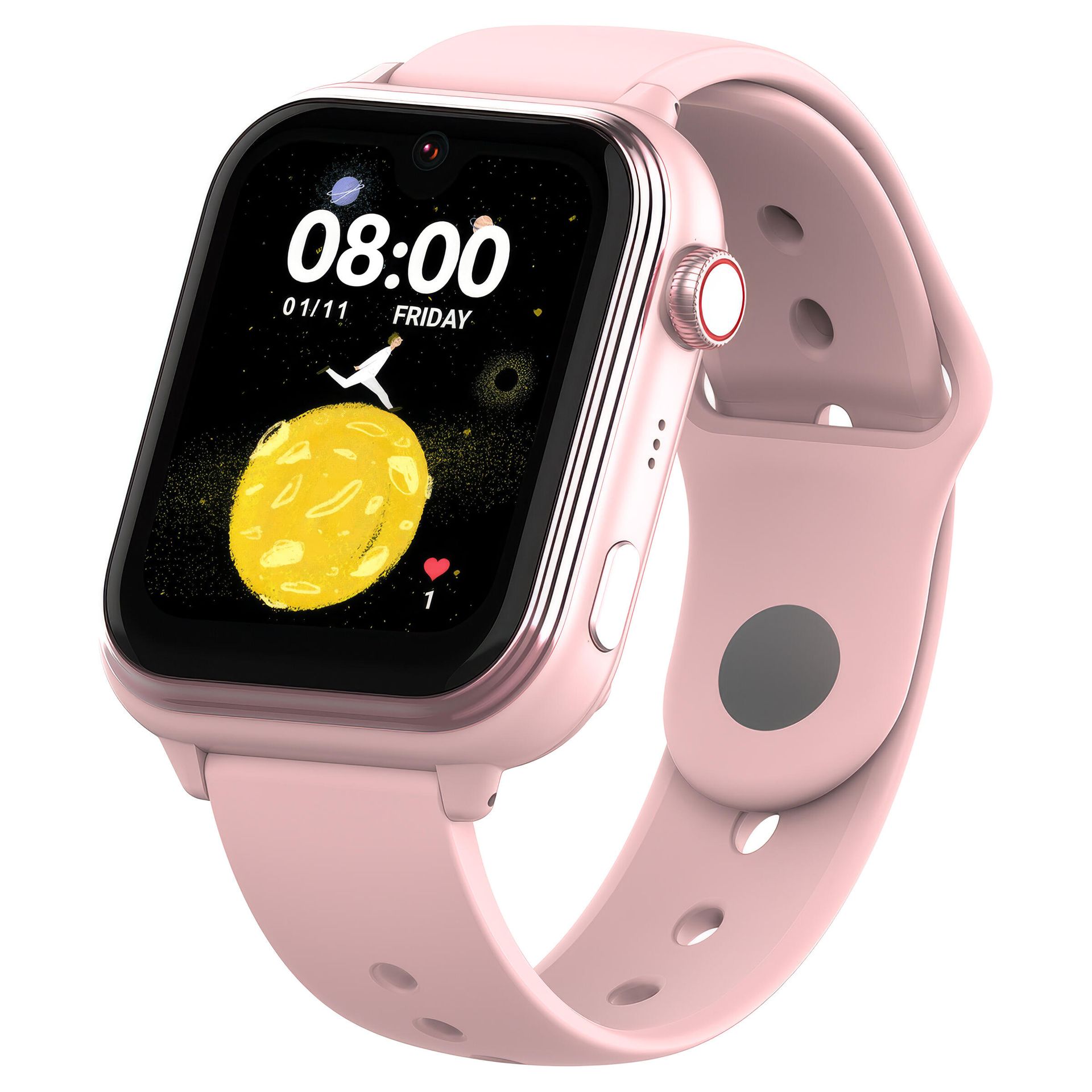 Kiano Watch Alpha Kid Funkcje AI GPS 4G Różowy