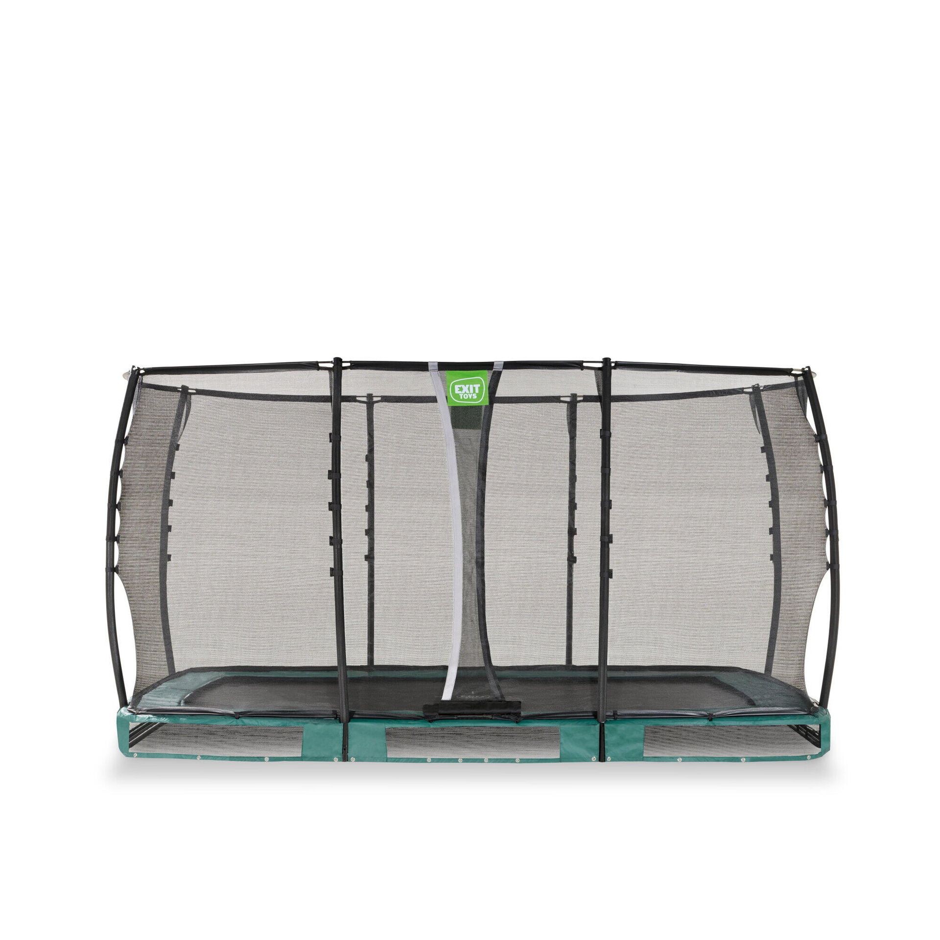 Exit Trampolina naziemna Allure Premium 214x366cm zielona