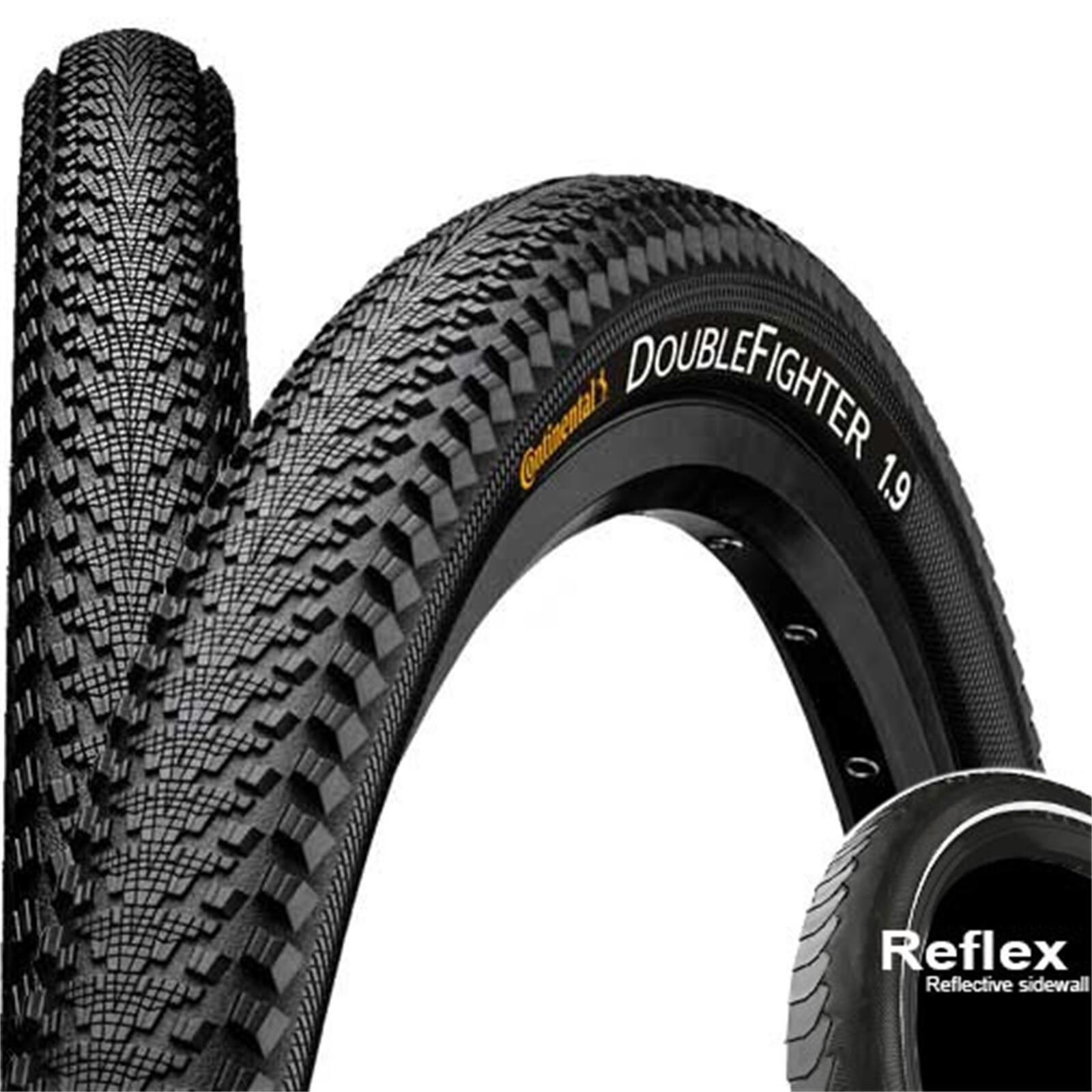 Continental Double Fighter III drutowa Reflex 24 X 1,9 2,0 cala 50 507 MM Czarny CTM522