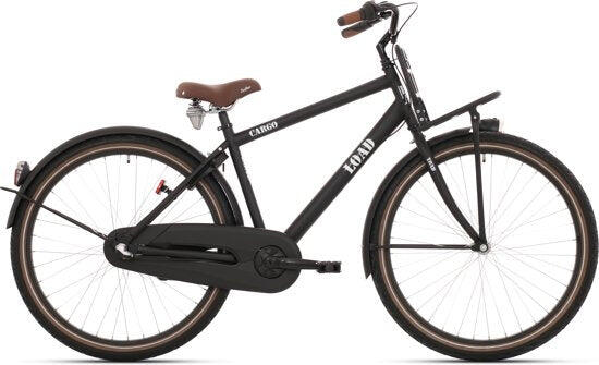 Rower dziecięcy Bikefun Load 20 z przednim bagażnikiem, matowy czarny