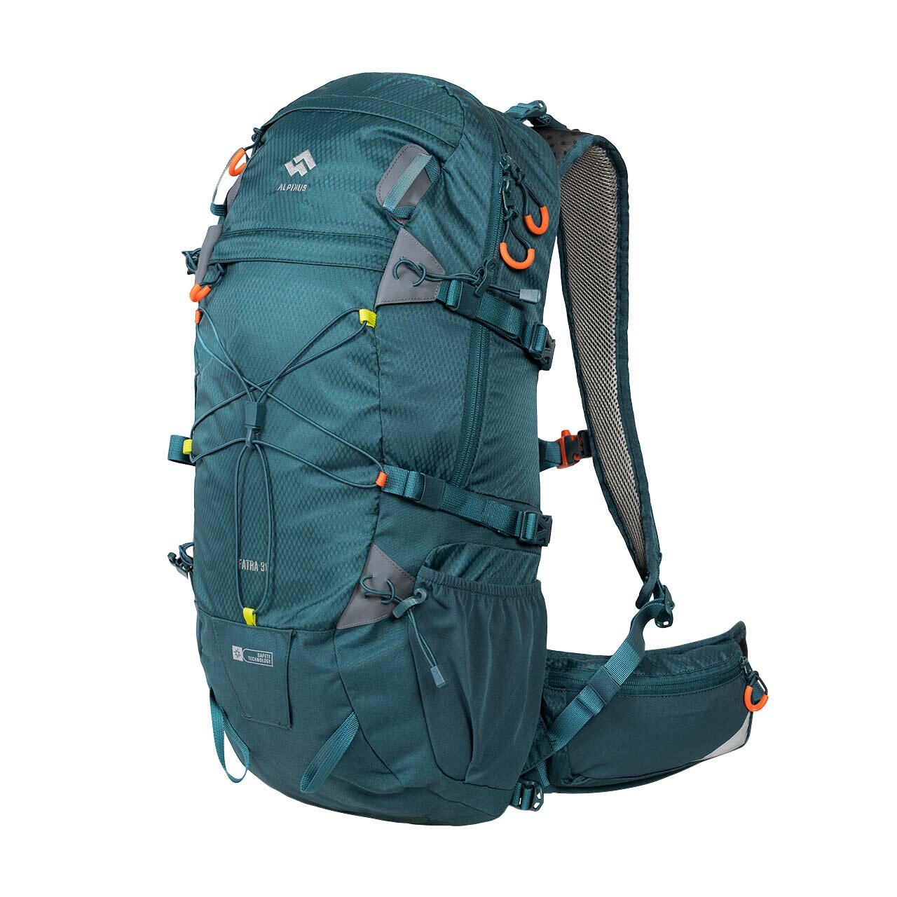 Alpinus Plecak Turystyczny Trekkingowy W Góry Pojemny + Pokrowiec Na Deszcz