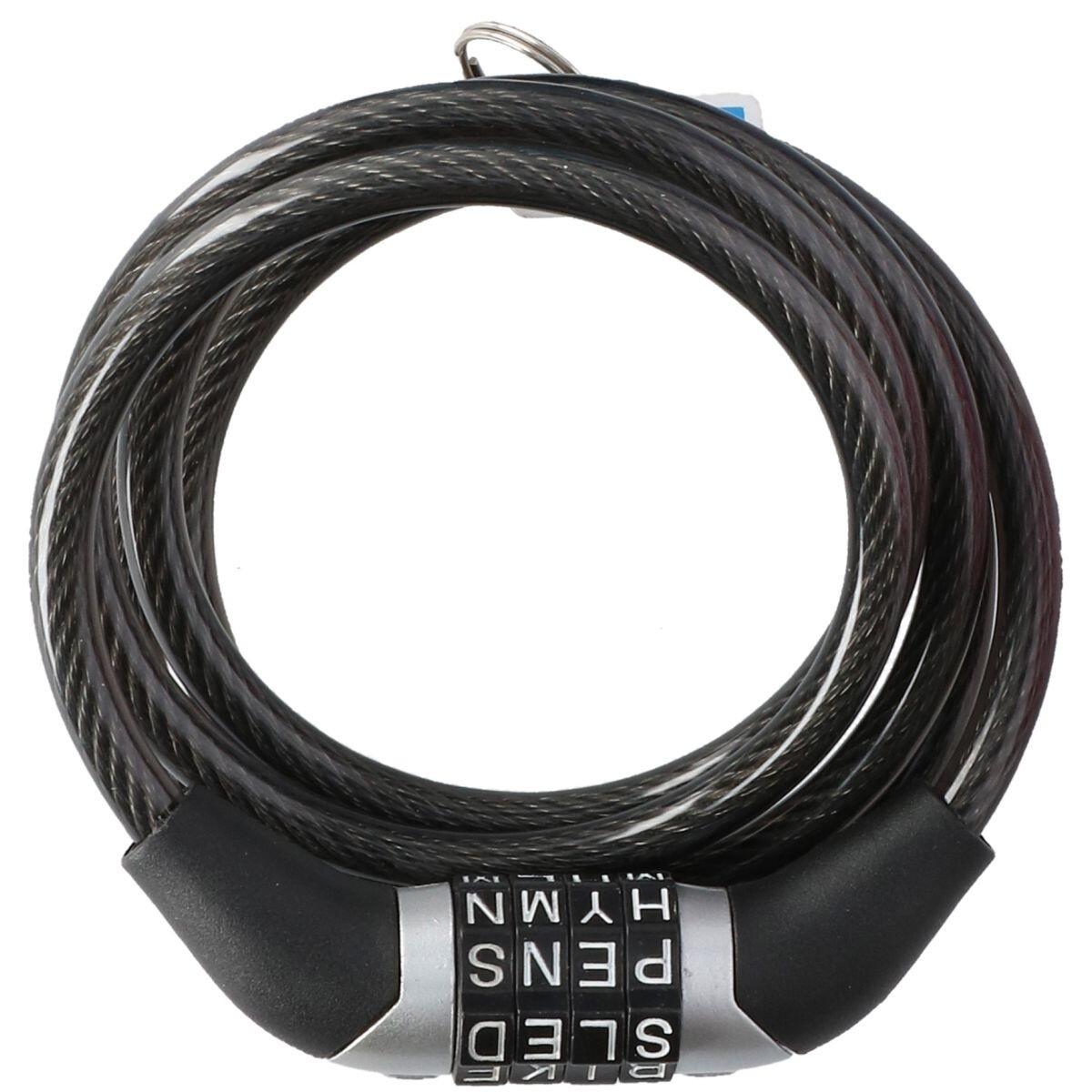 DUNLOP Zapięcie rowerowe DUNLOP 1042695 Linka Czarny