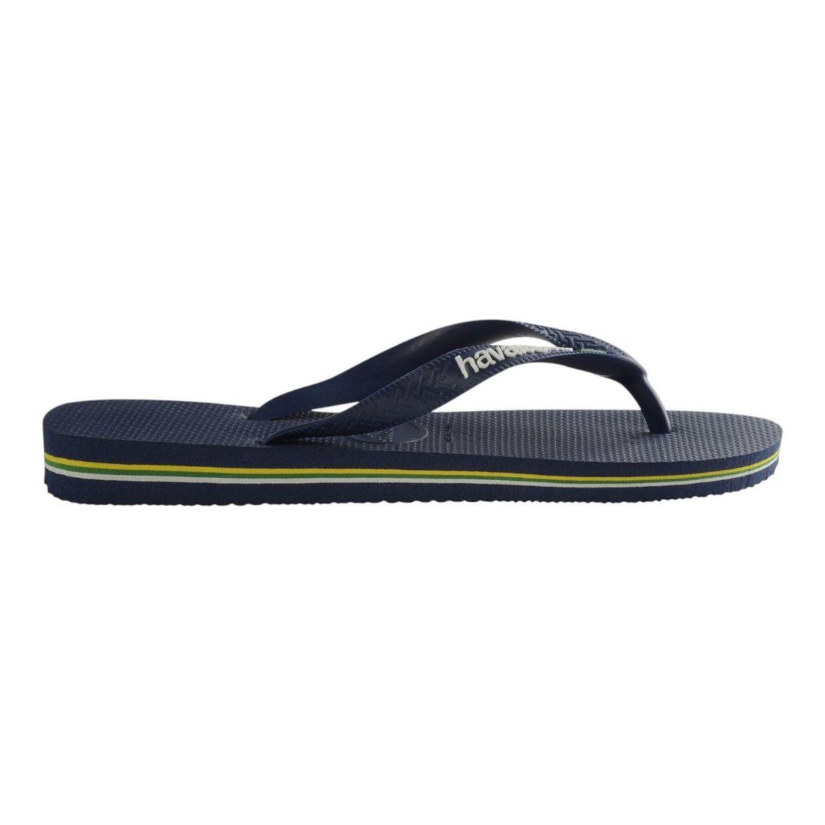 Sandały Havaianas Brasil Logo Niebieskie
