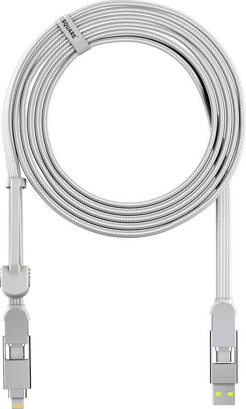 Kabel USB Rolling Square Kabel Rolling Square - inCharge XL 3m biały - Gwarancja bezpieczeństwa. Proste raty. Bezpłatna wysyłka od 170 zł.