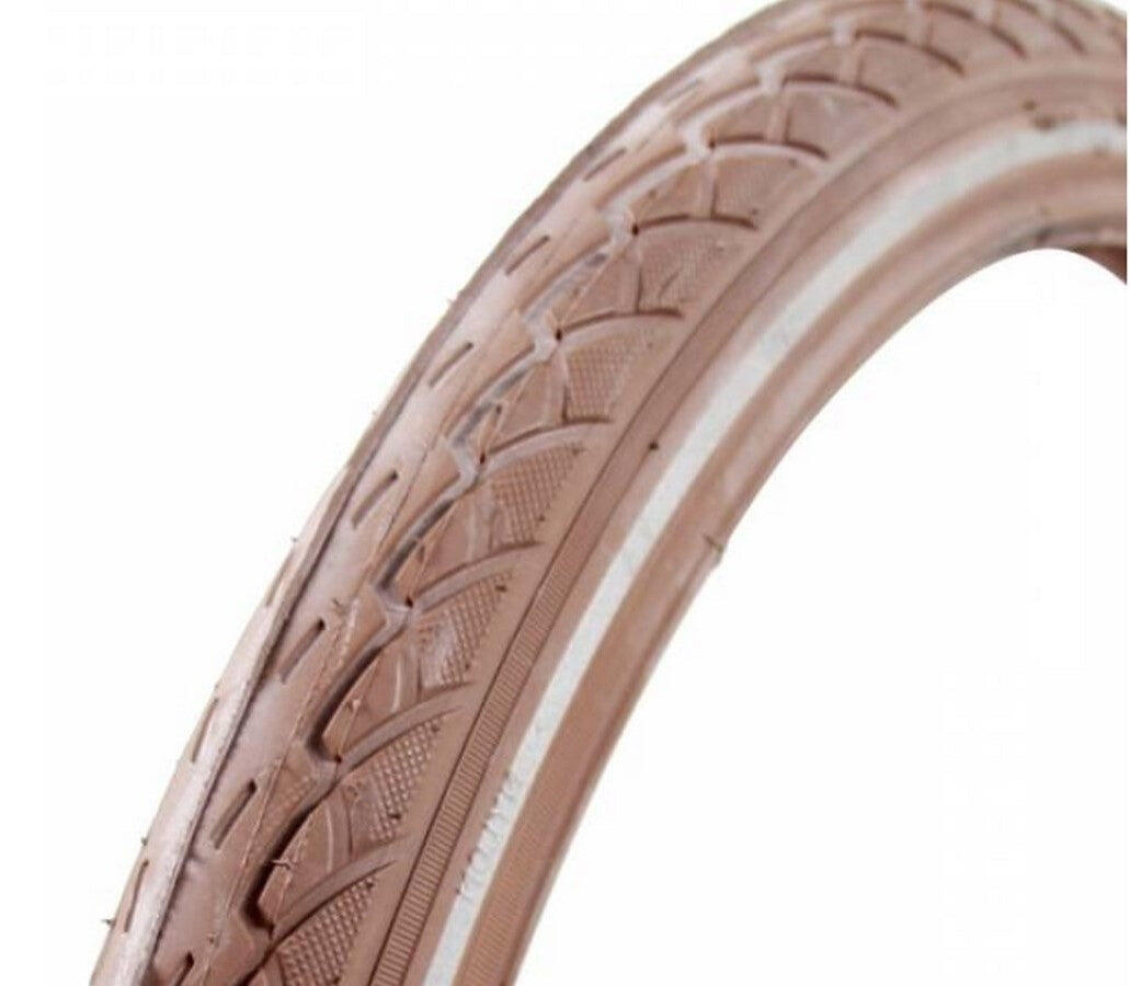 Deli Tire 26 x 1,75 (47-559) brązowa opona z elementami odblaskowymi