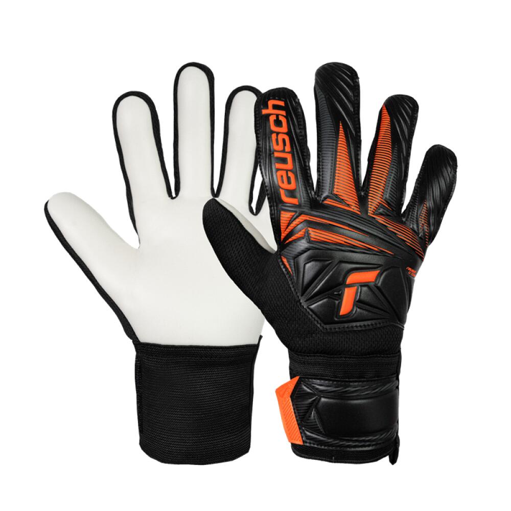 Rękawice bramkarskie Reusch Attrakt Starter Solid black/shocking orange