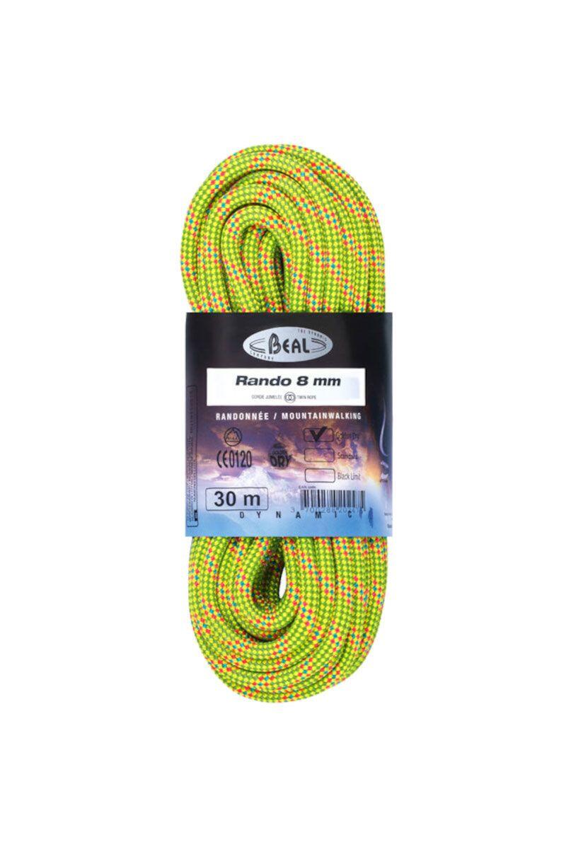 Lina do turystyki lodowcowej Beal Rando 8 mm 20m GOLDEN DRY - yellow