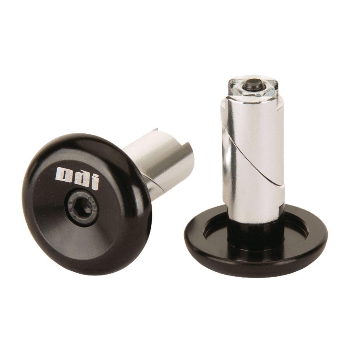 ODI zaślepki aluminium szyszkami, f71apb uchwyty, czarne, para F71APB