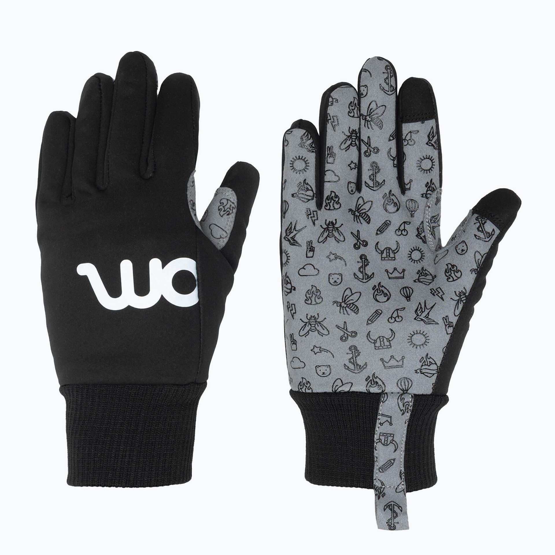 Rękawiczki rowerowe dziecięce woom Warm Tens black