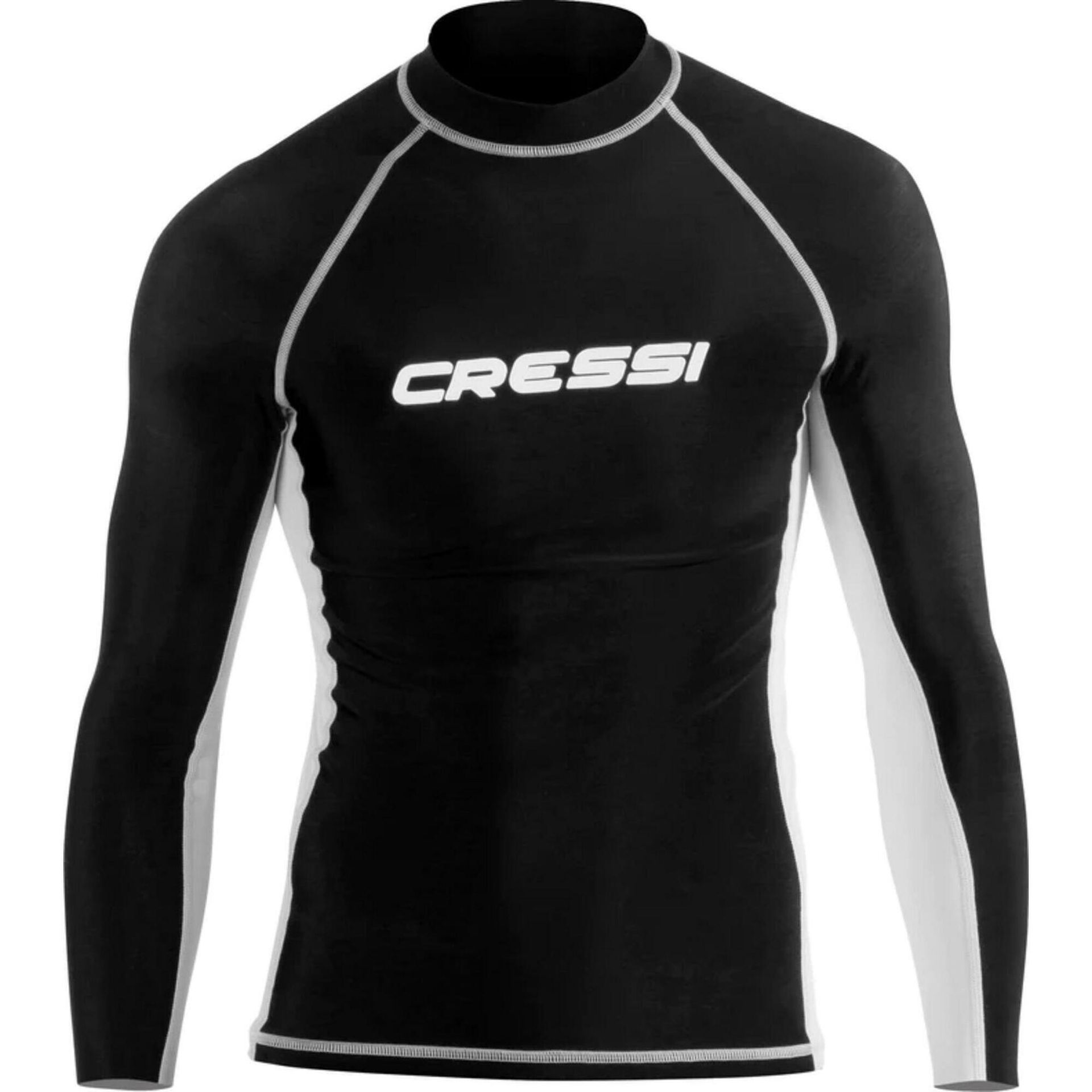 Cressi Rash Guard UV męska koszulka z długim rękawem do sportów wodnych, ochrona przeciwsłoneczna UPF 50, niebieski LW477103