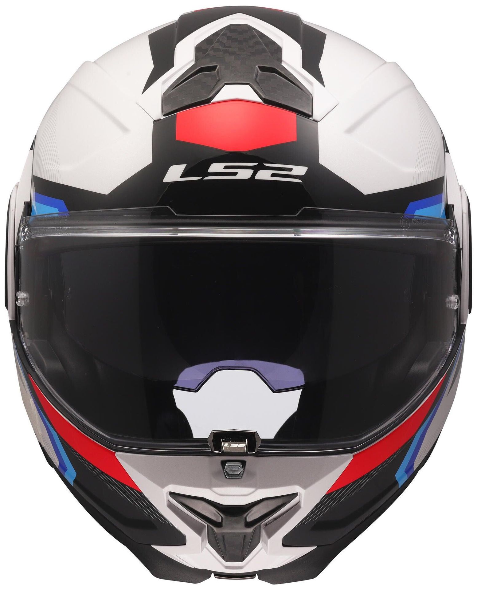 Kask składany LS2 FF910 Advant II Triple XL biały/niebieski/czerwony