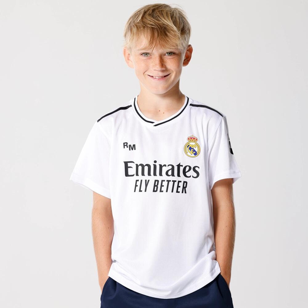 Camiseta Fútbol Niño Real Madrid CF Primera Equipación 24-25 Blanco-RM24C1P