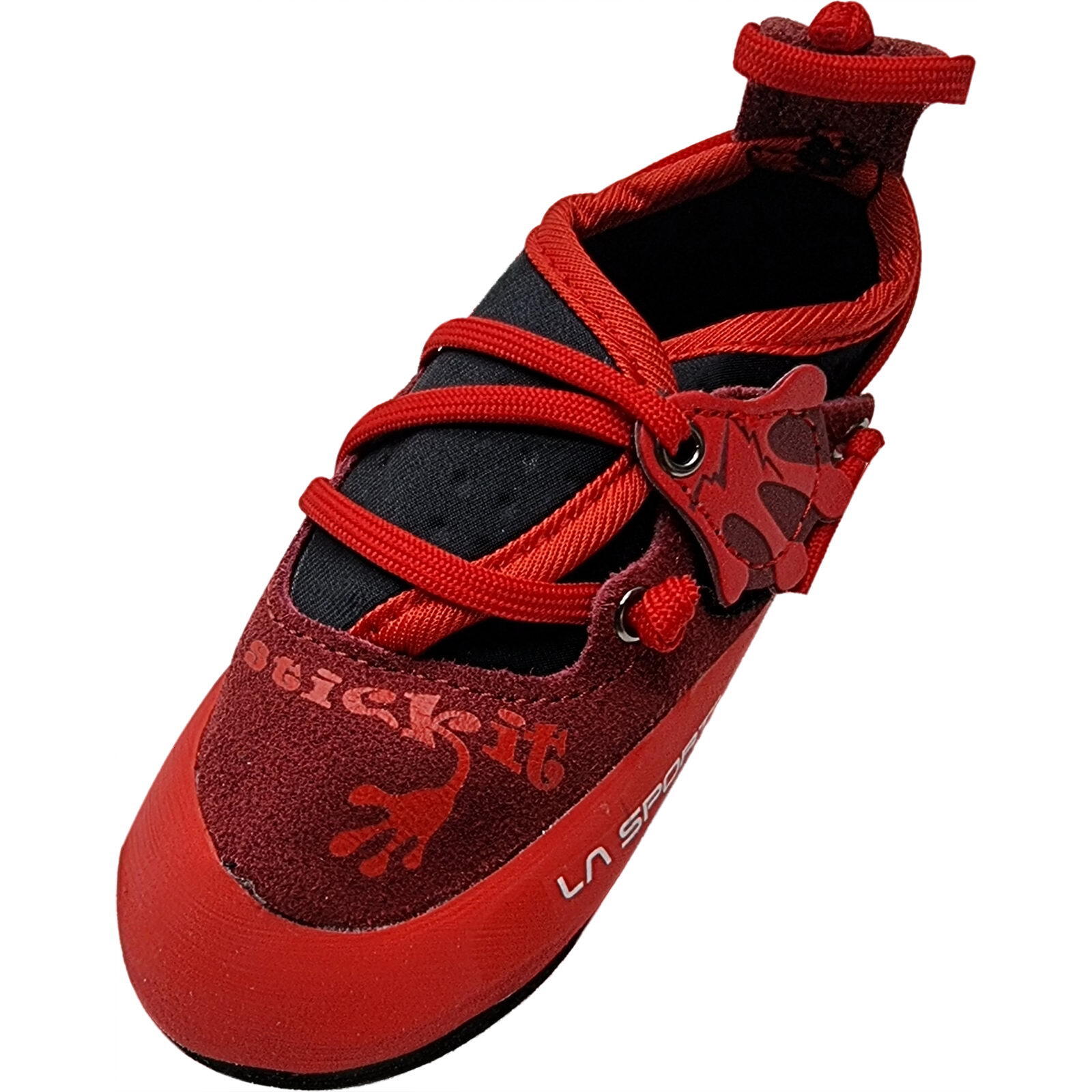La Sportiva Stickit But wspinaczkowy Dzieci, chili/poppy EU 34 2021 Buty wspinaczkowe na rzepy 802309311-34