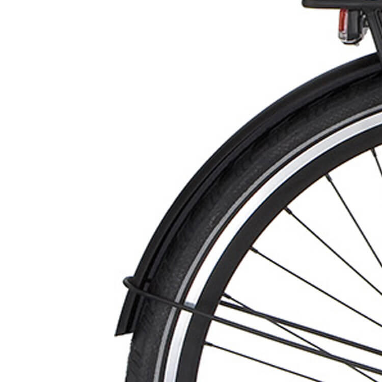 Cortina Velocità 7 tylny błotnik 28 cali Jet Black Matt 1150x46mm