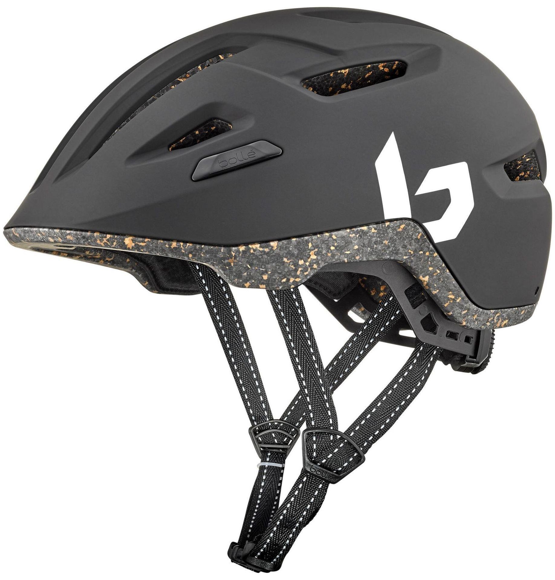 Kask rowerowy miejski „Eco Stance”, czarny matowy