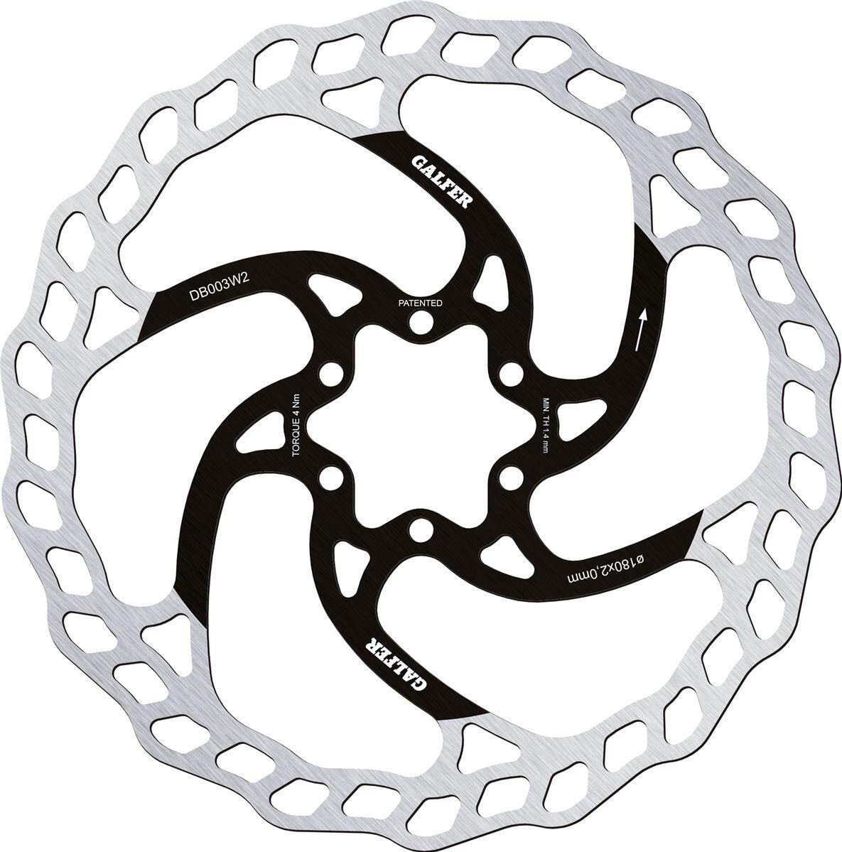 GALFER BIKE GALFER BIKE Wave Enduro MTB Tarcza hamulcowa Rower elektryczny 180mm 2021 Tarcze hamulcowe DB003W2