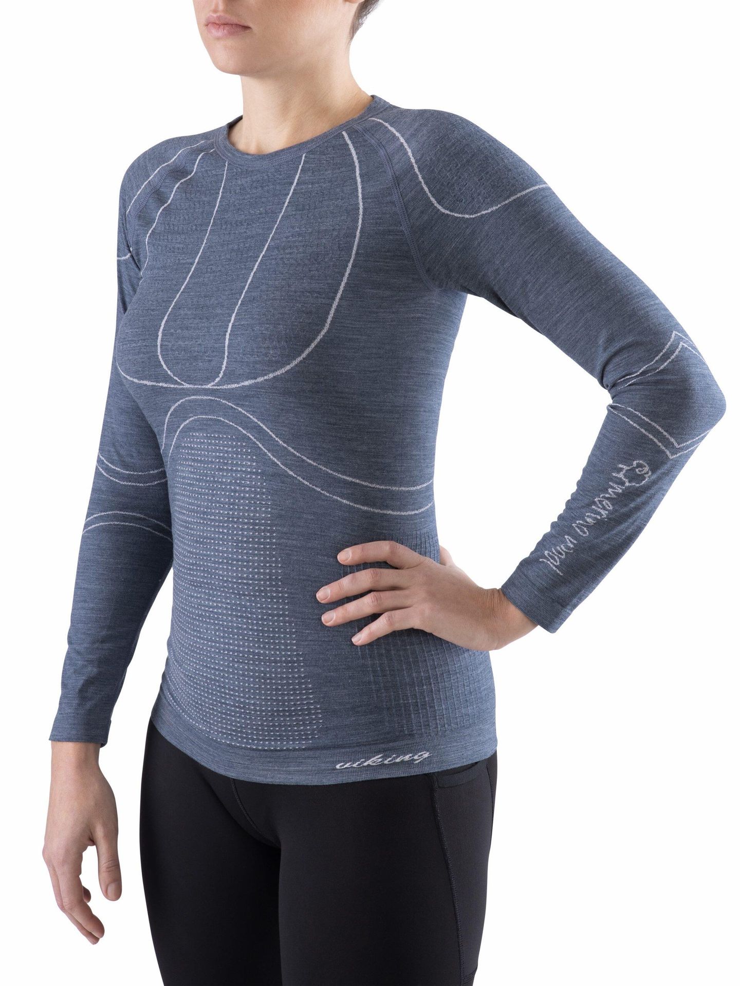 Koszulka termoaktywna damska Viking Lana Pro Merino, z wełną Merino
