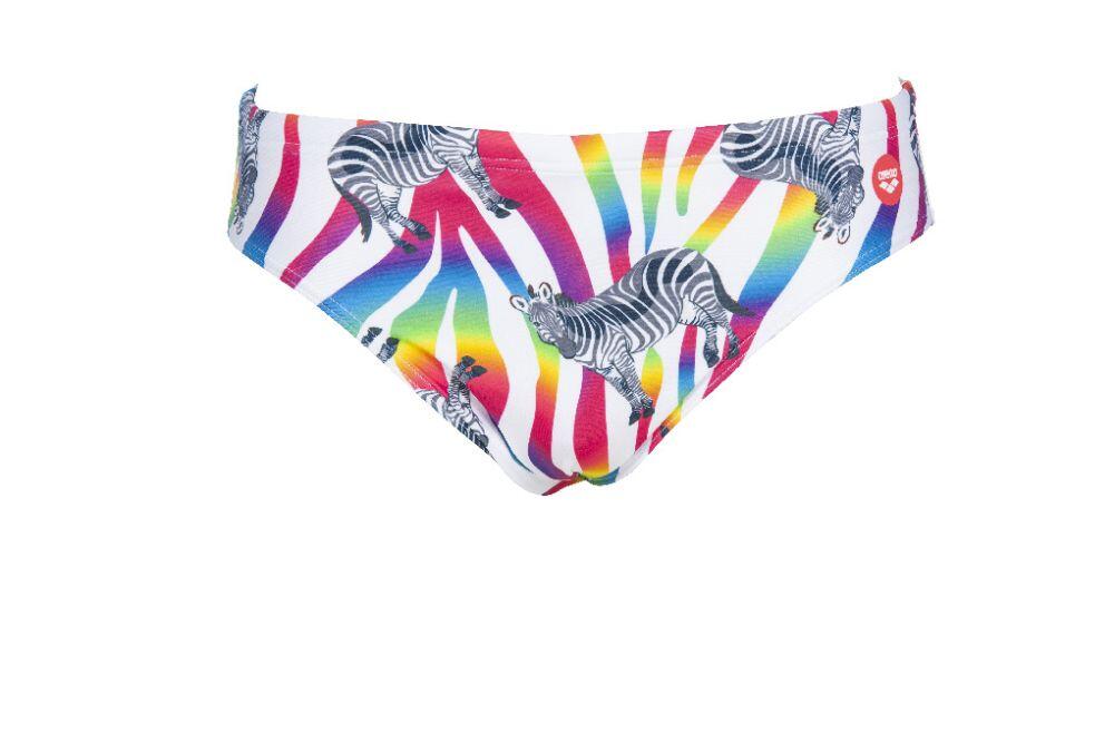 Kąpielówki slipy męskie na basen Arena Crazy Zebras Brief